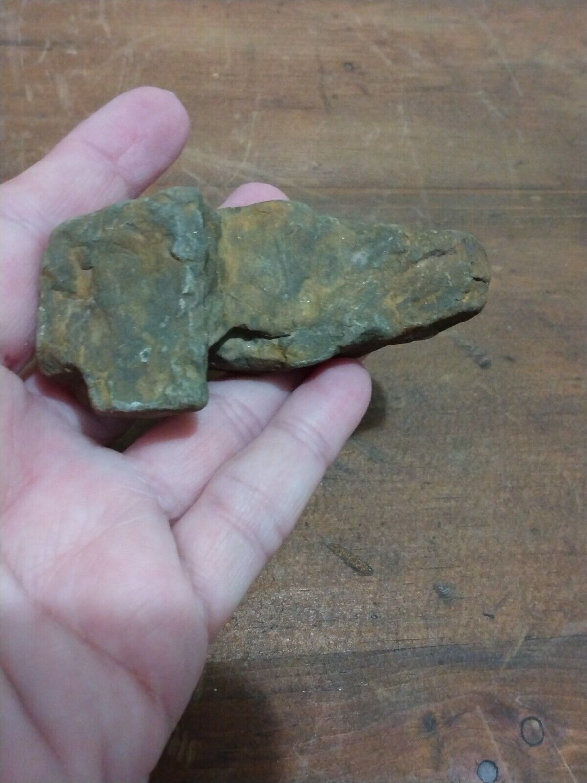 Native American Paleo Hammer Hafted Axe Club Rock Stone Artifact No Coa