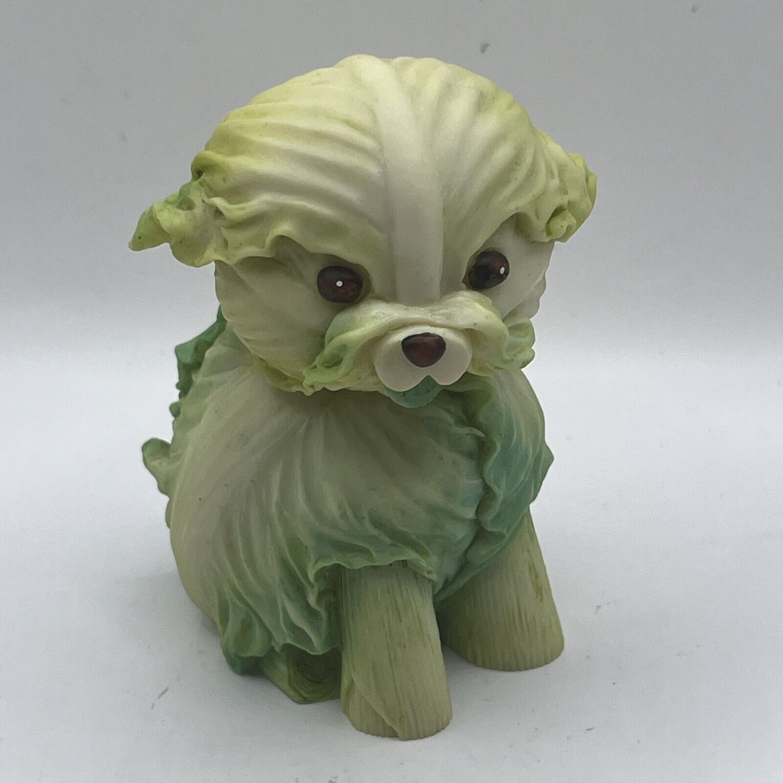 Vintage Enesco Home Grown Cabbage Dog Figurine 4002362