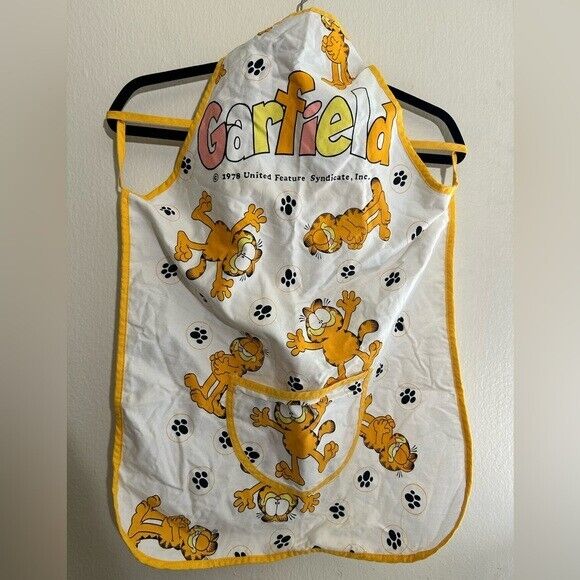 Vintage Garfield Apron 1978 United Features Syndicate, Inc