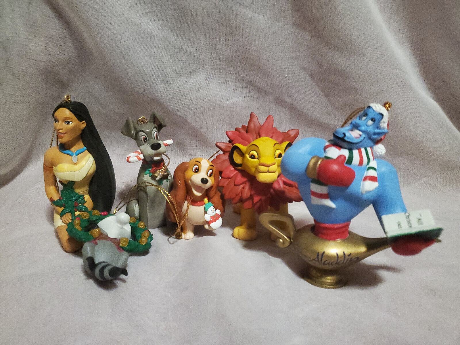 Lot Of 7 Disney Christmas Ornaments - Assorted Loose SEE PICTURES