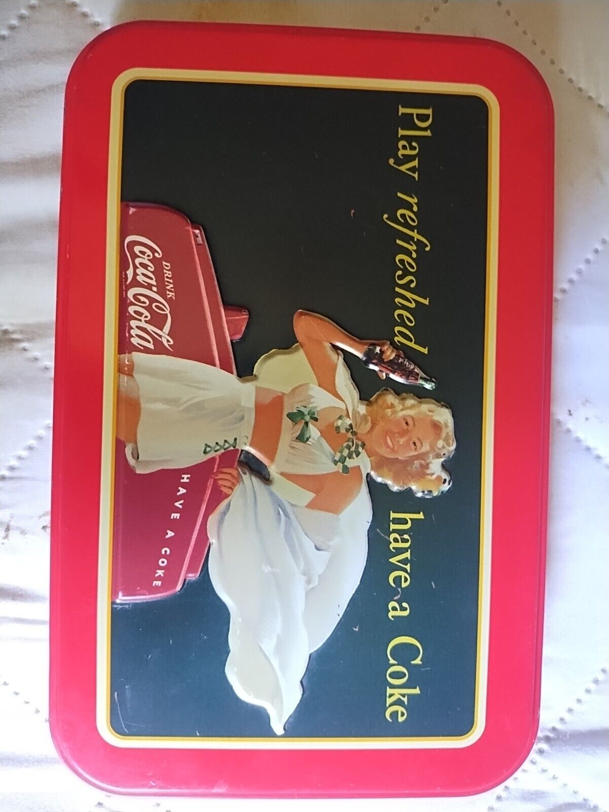 Coca-Cola Play Refreshed Have A Coke Tin Can ©2000