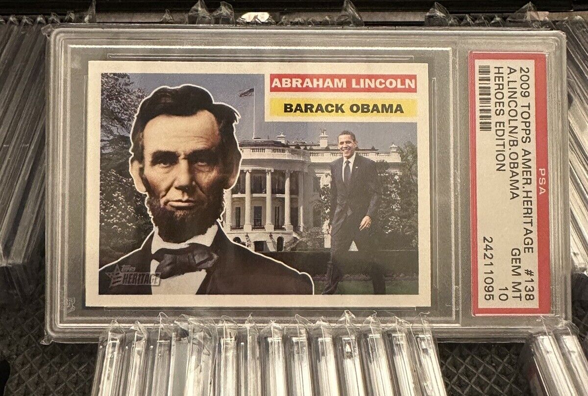 2009 Topps American Heritage 138 Abraham Lincoln Barack Obama POP 5 1/1 On eBay