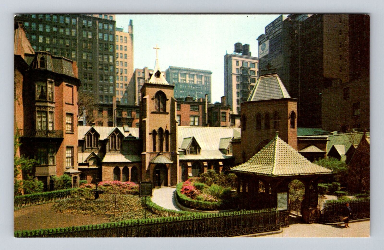 New York City NY, Church of the Transfiguration, Antique Vintage Postcard