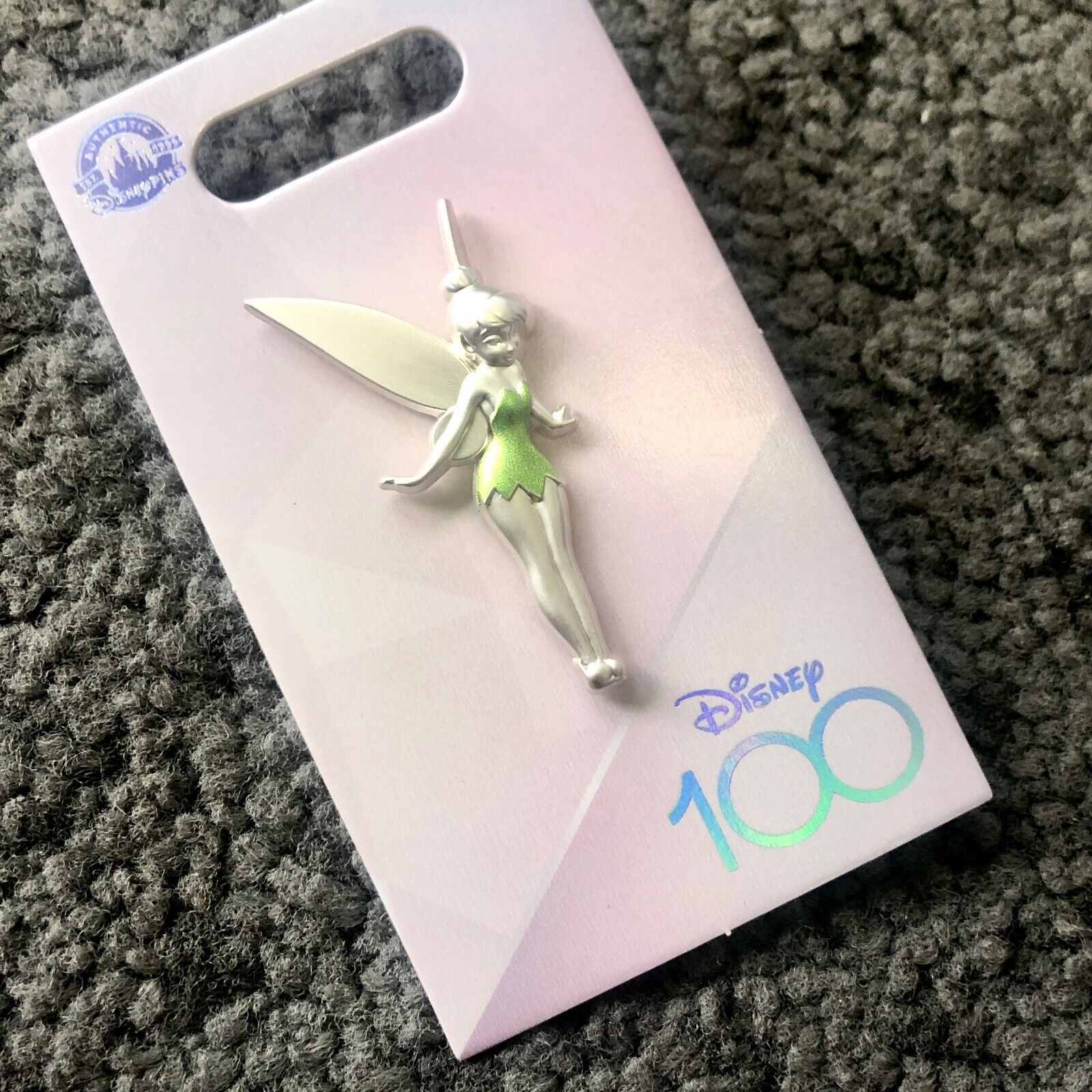 2023 Disney Platinum 100 Years of Wonder 100th Anniversary Tinkerbell Pin - NEW