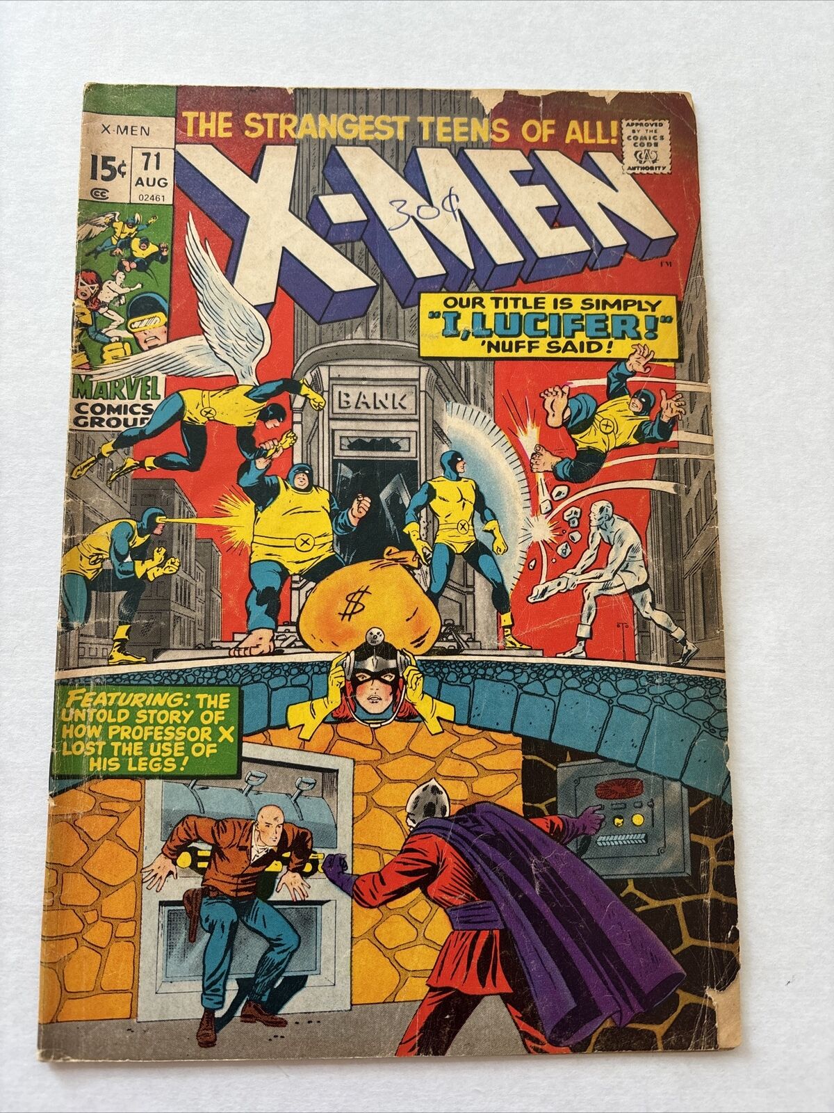 UNCANNY X-MEN #71 August 1971 Marvel Comics Vintage