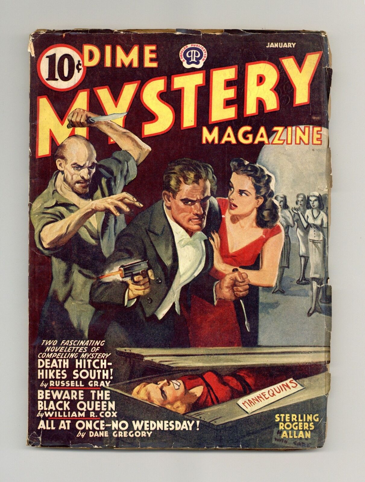 Dime Mystery Magazine Pulp Jan 1942 Vol. 26 #4 VG