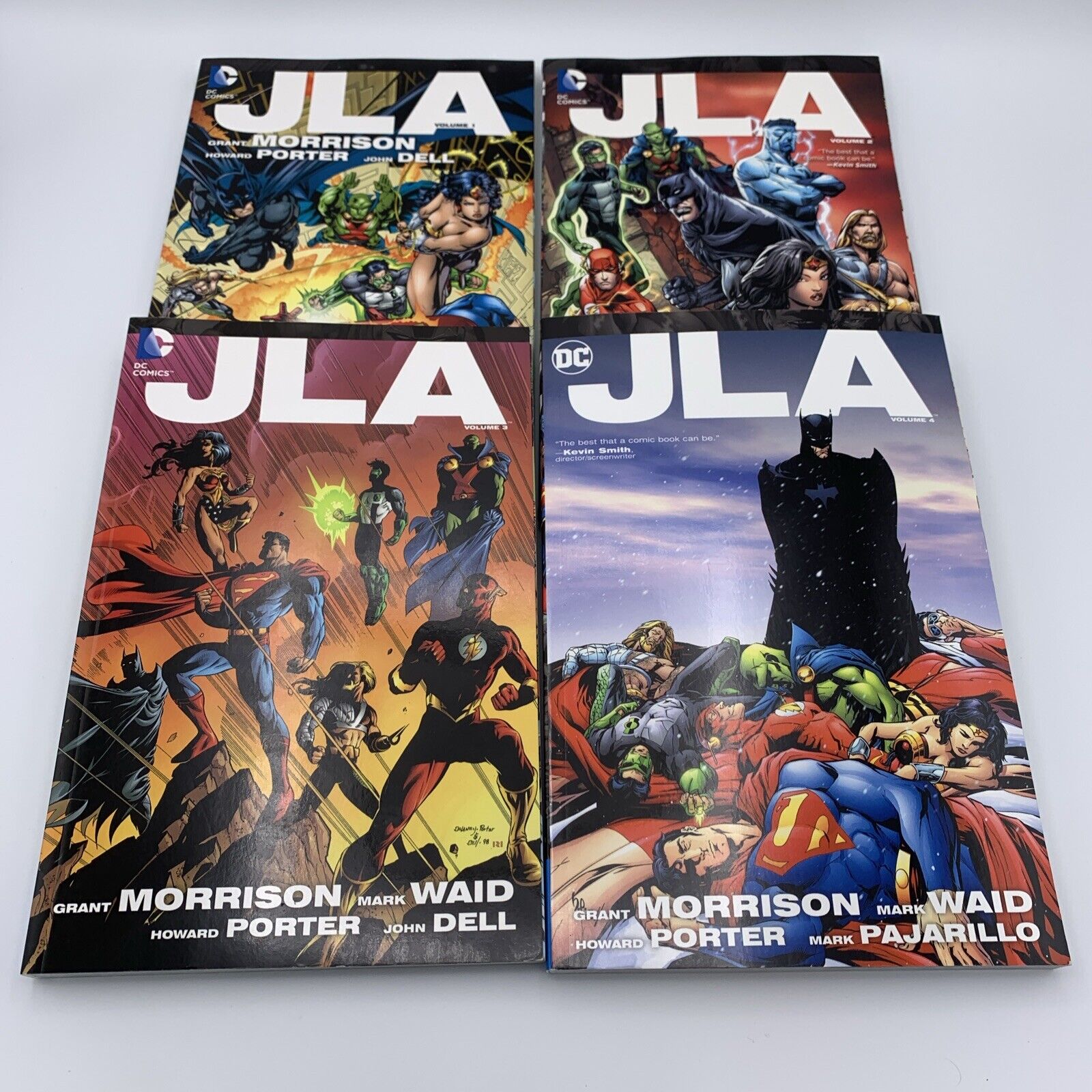 JLA Volume 1 2 3 4 (DC Comics, Trade Paperback) Lot Morrison Waid