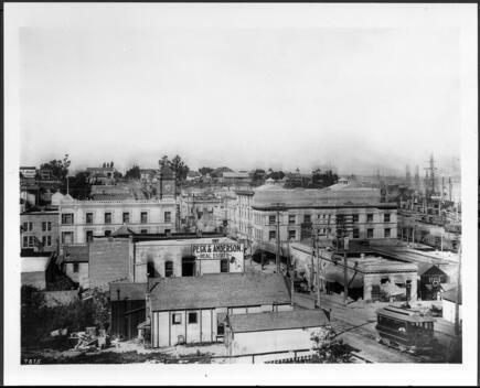 San Pedro Looking North Towards Wilmington From Beacon Street 1903 - Old Photo