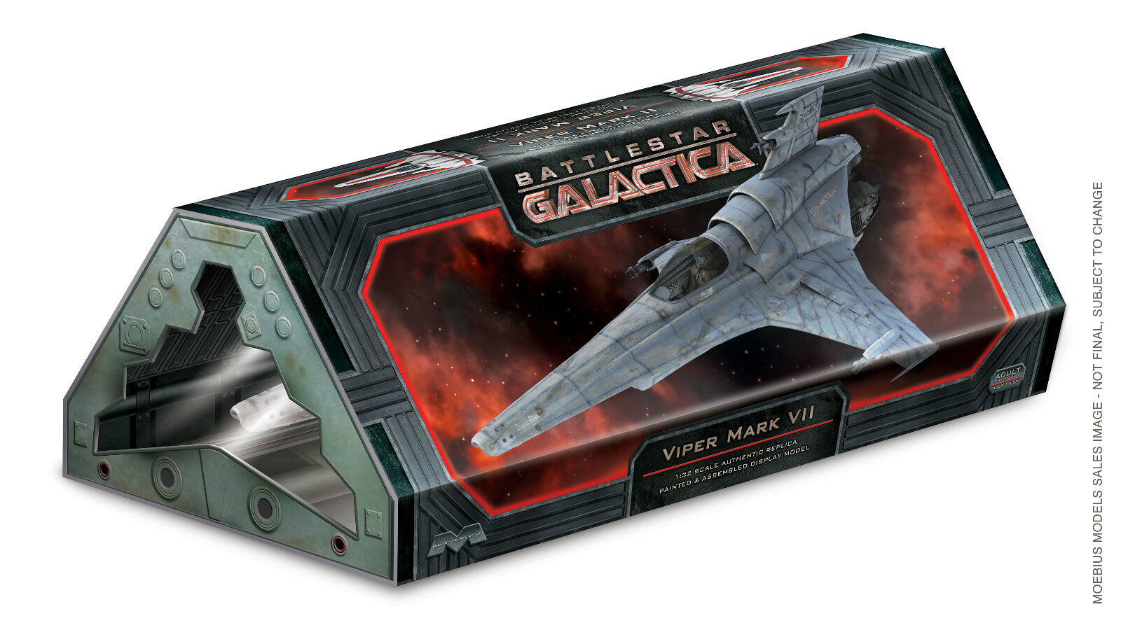 Battlestar Galactica Viper MK VII KAT pre built Mark 7 Moebius Models