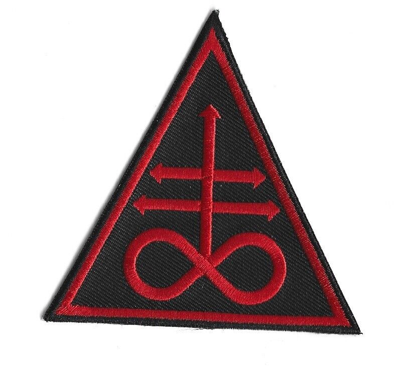 Leviathan Cross Satan Cross Cosplay Brimstone Symbol Triangle  Iron on Patch No9