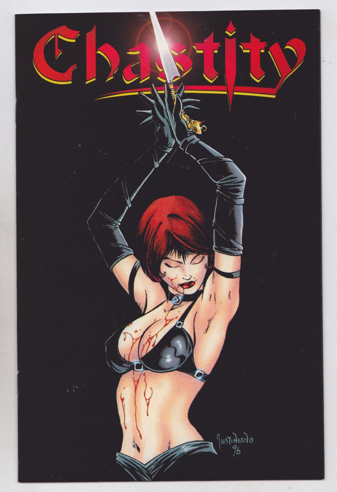 Chastity Theatre of Pain #1 Onyx Premium Edition Chaos Comics 1997 Lady Death
