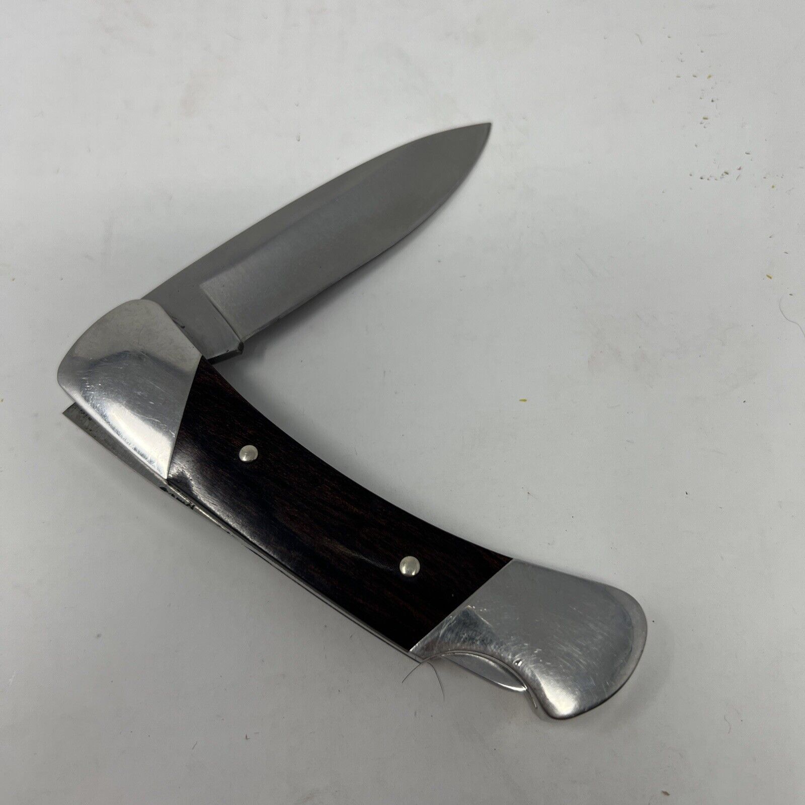Buck 500 Duke Wood Handle Folding Lockback Pocket Knife