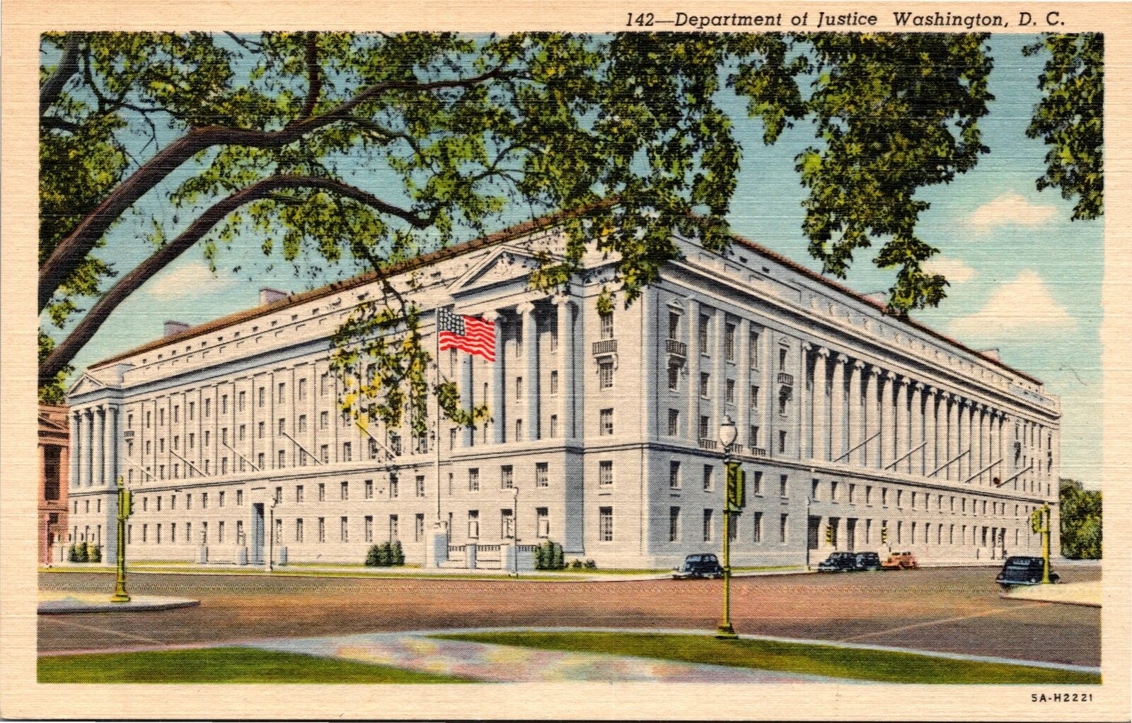 Postcard Washington DC -  Department of Justice
