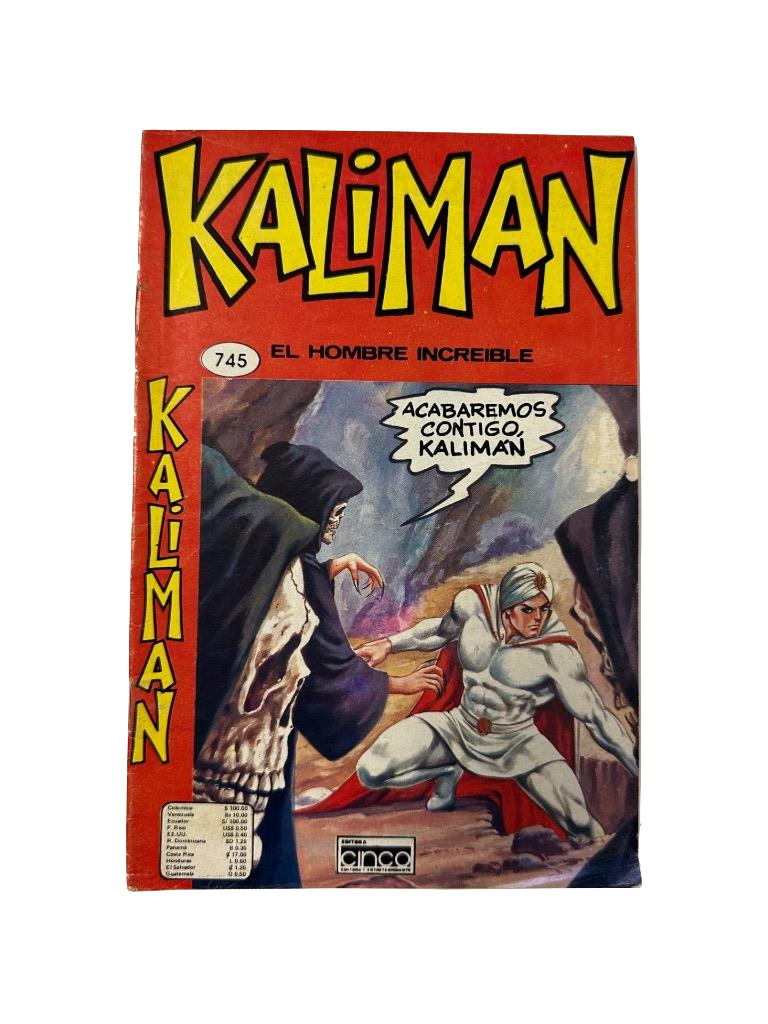 KALIMAN 1976 El hombre Increible Comic Magazine Book #745