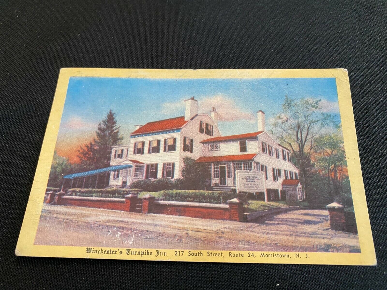 WINCHESTER\'S TURNPIKE INN  Morristown, New Jersey Postcard  1943 Postmark