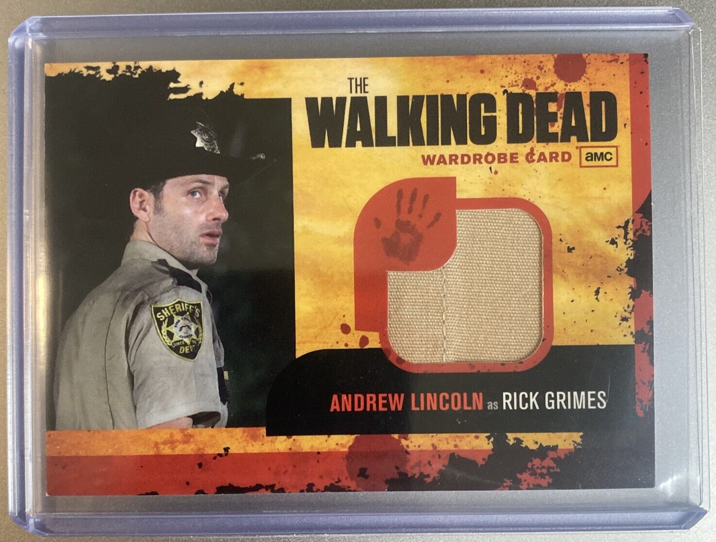 The Walking Dead Season 1 Wardrobe Card M1 Andrew Lincoln as Rick Grimes