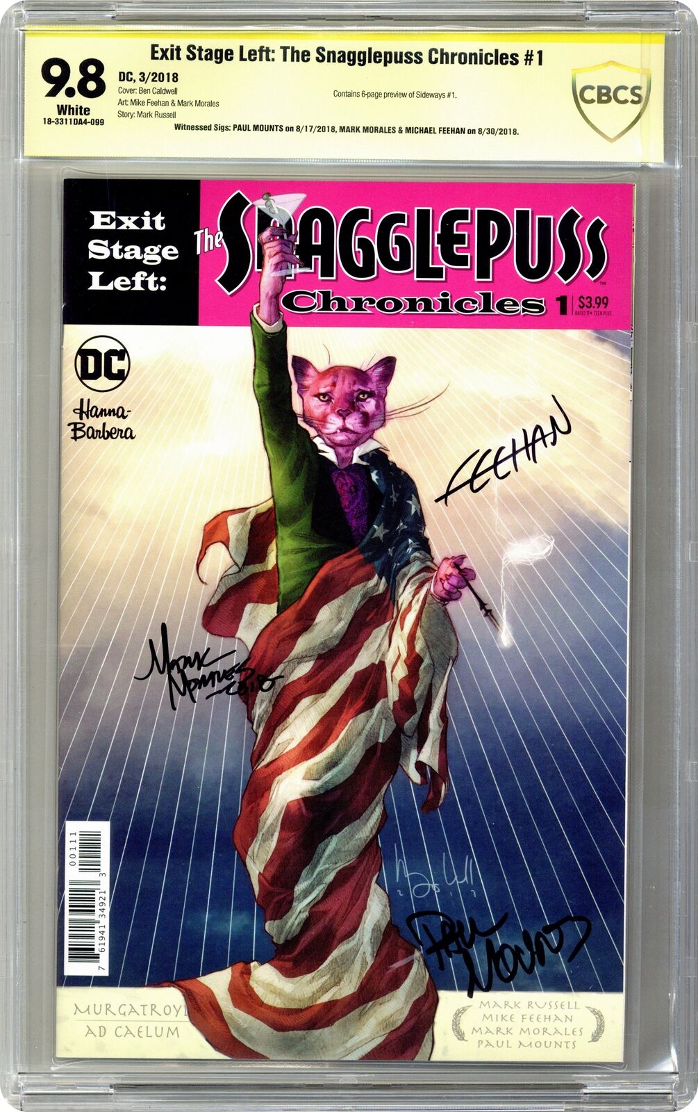 Exit Stage Left The Snagglepuss Chronicles 1A Caldwell CBCS 9.8 SS 2018