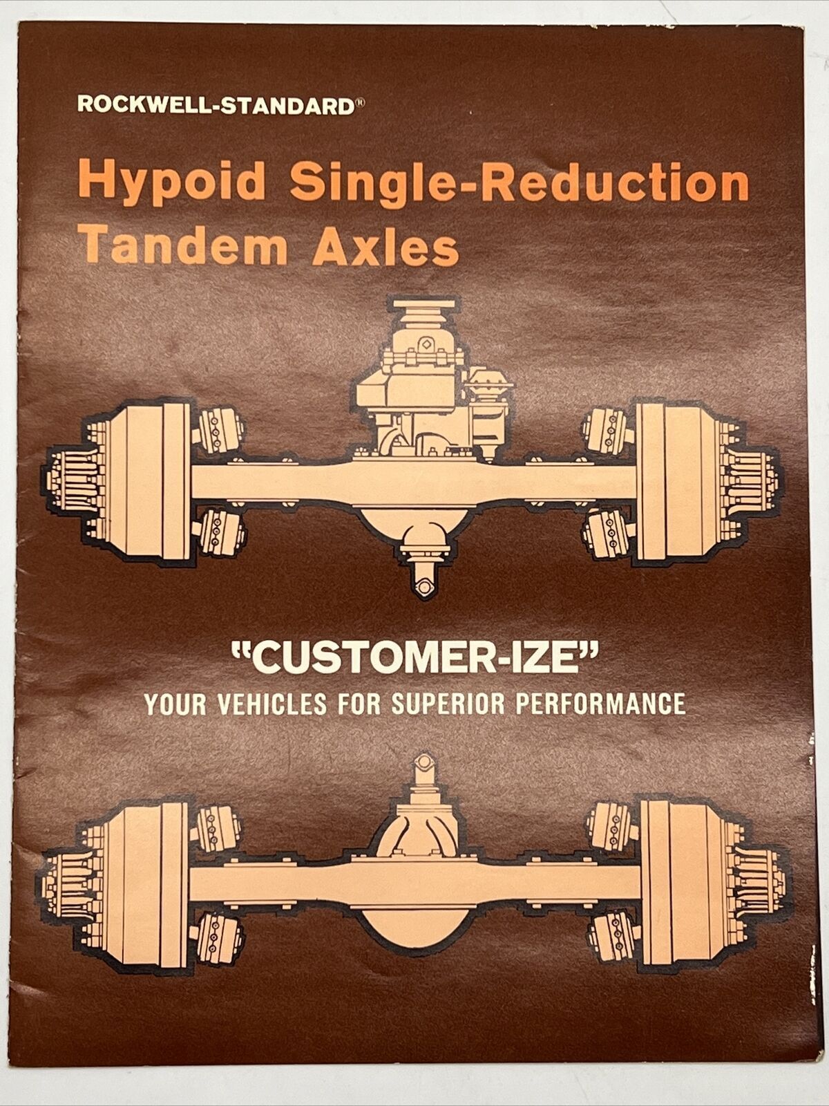 1964 ROCKWELL-STANDARD HYPOID SINGLE-REDUCTION TANDEM AXLES Truck Sales Brochure
