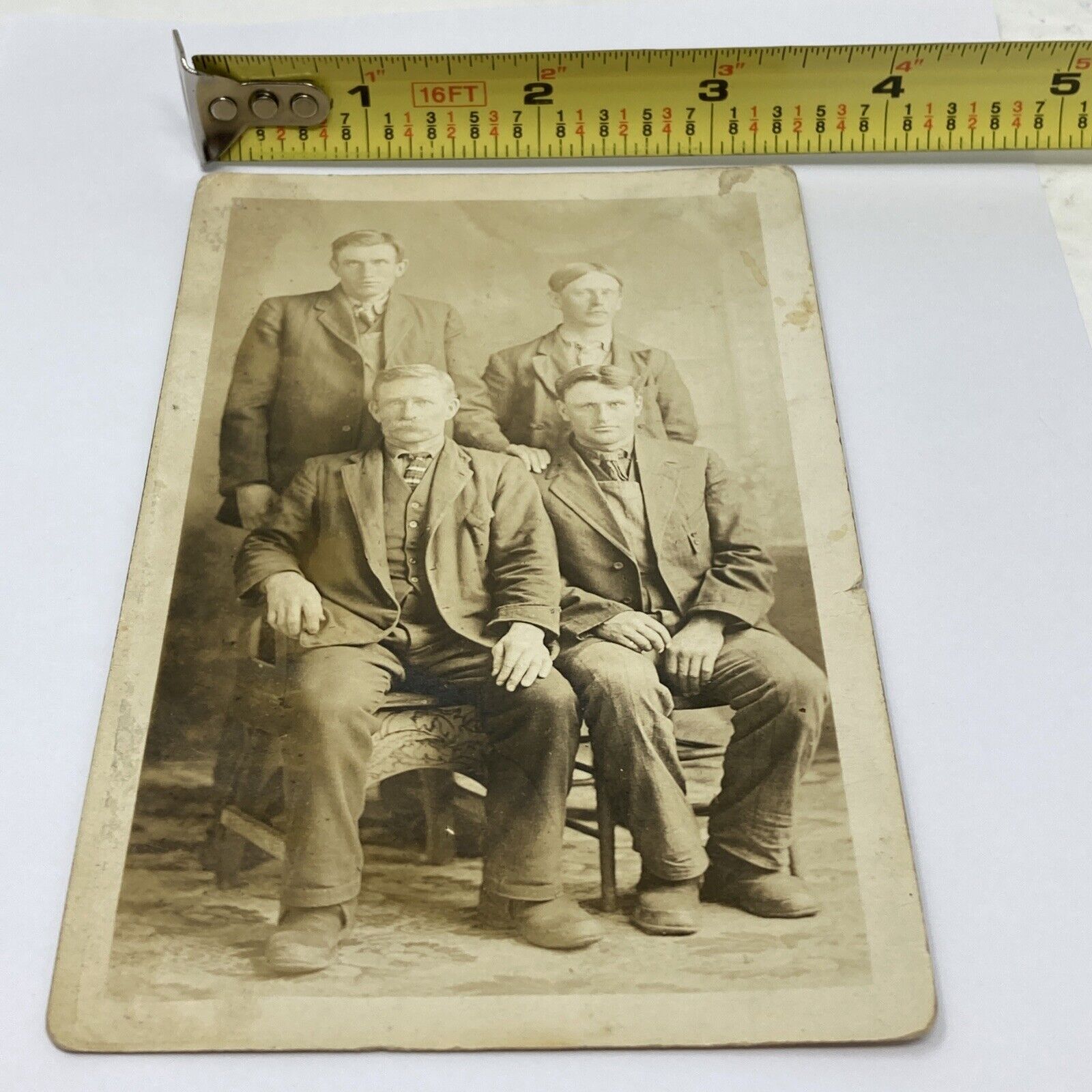 Vintage Men in Suits RPCC Postcard