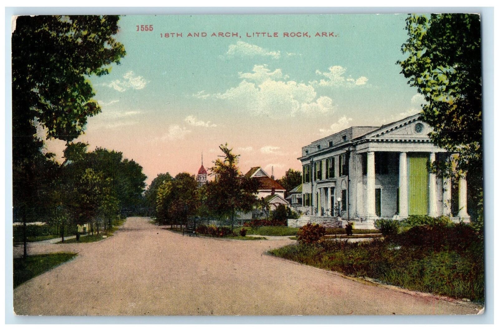 c1920\'s 18th And Arch Residences House Little Rock Arkansas AR Unposted Postcard