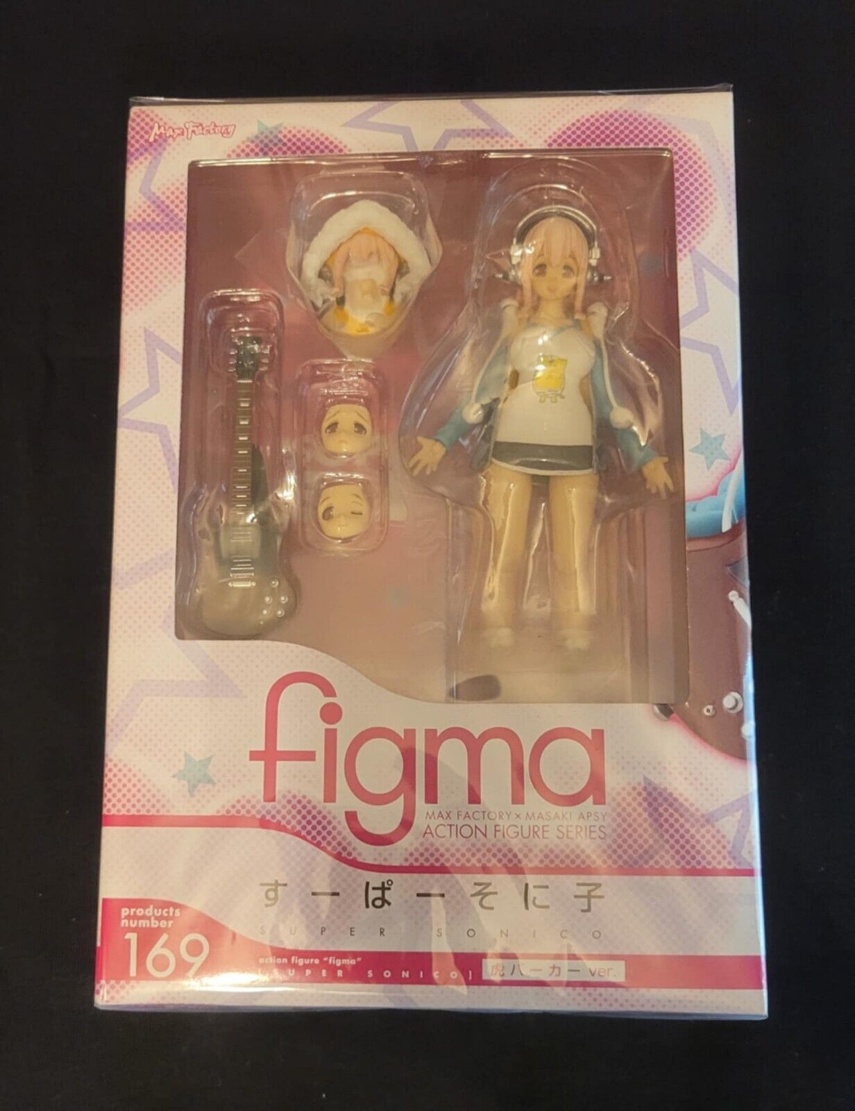 Figma Super Sonico Tiger Hoodie ver Figure 169 Used Very Good Conditions 