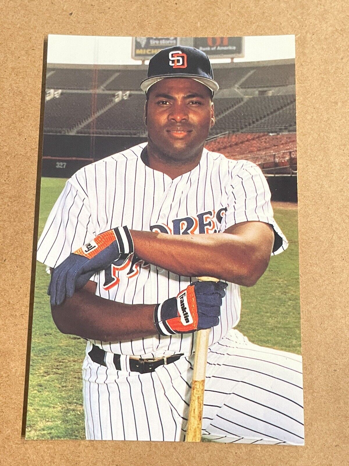 1992 Barry Colla Tony Gwynn Padres Postcard