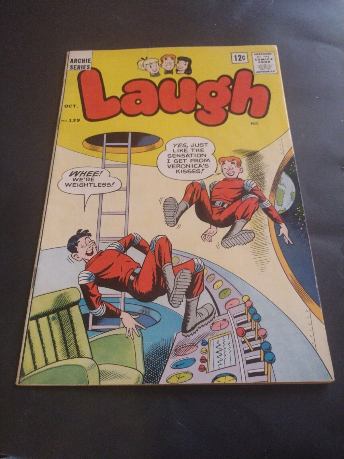 LAUGH COMICS #139 (1962) THE FLY, ARCHIE SPACE SHIP COVER JUGHEAD