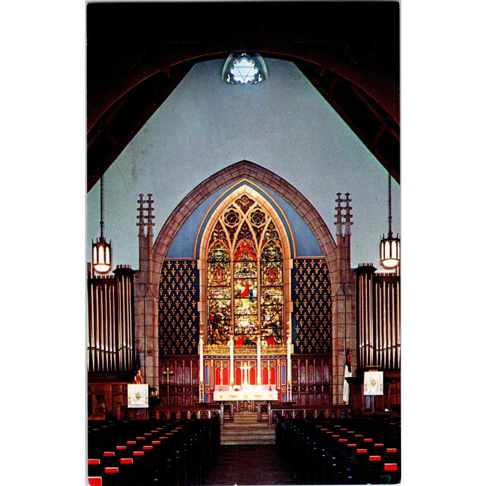 The Lutheran Church of the Trinity Sanctuary Philadelphia Vintage Postcard PD7