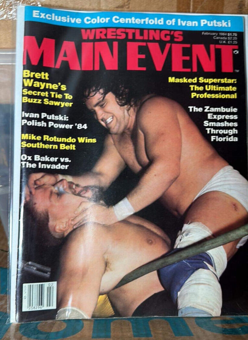 Vintage February 1984 Wrestlings Main Event Magazine