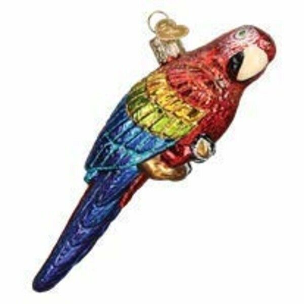 Old World Christmas 16117 Glass Blown Tropical Parrot Ornament