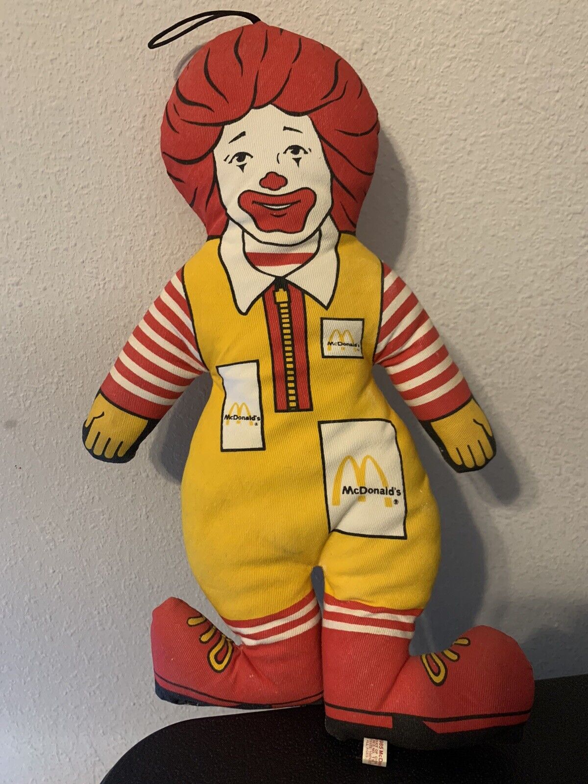 Vintage 1985 McDonald’s 13” Plush Doll Ronald McDonald Stuffed Clown