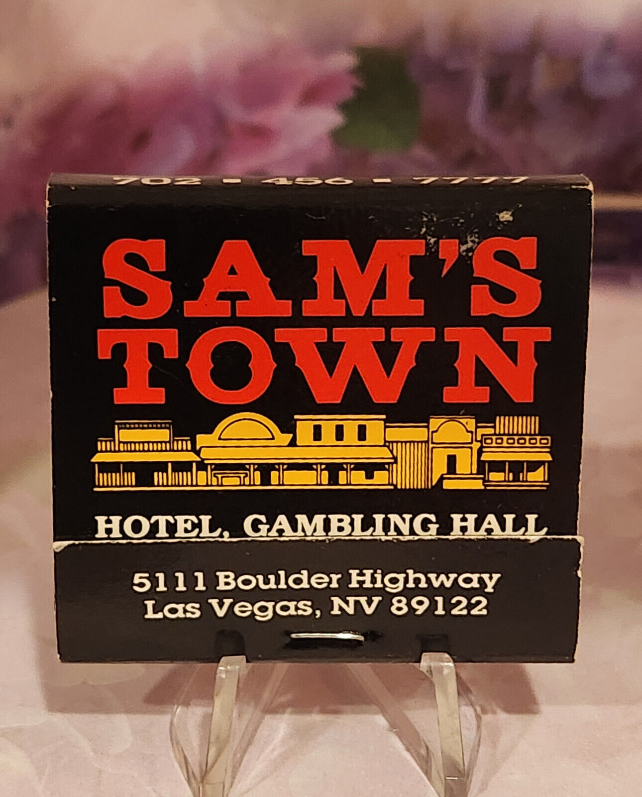 LAS VEGAS'S  SAM'S TOWN  Match Box -Vintage Matches Memorabilia-refurbished