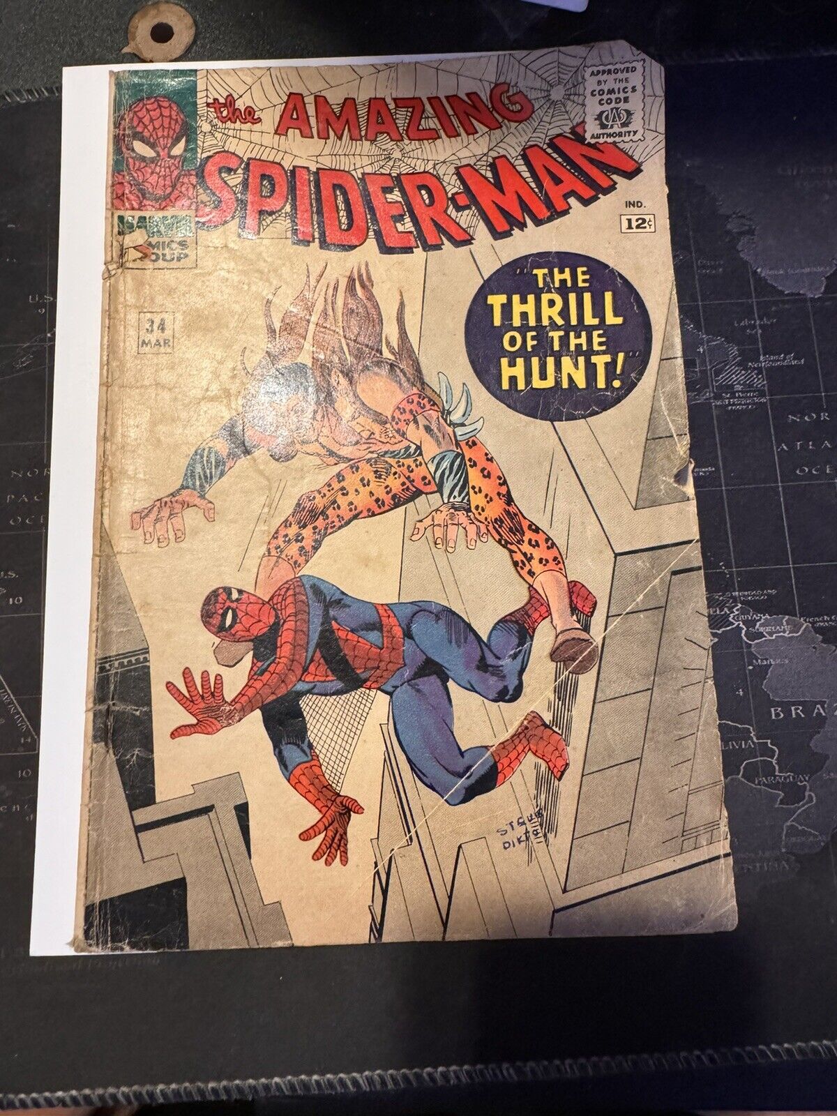 The Amazing Spider-Man #34 Comic 1966 2nd App Gwen Stacy And Harry Osborn