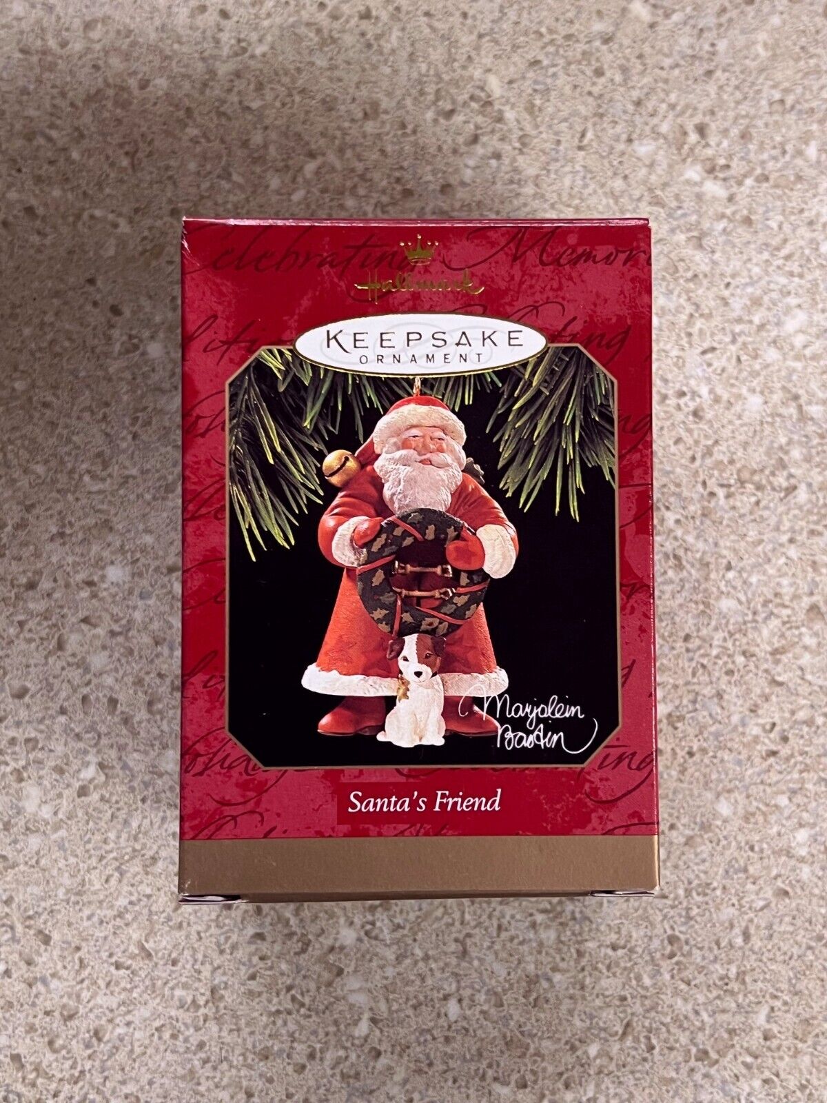 1997 Hallmark Keepsake Ornament Santa\'s Friend