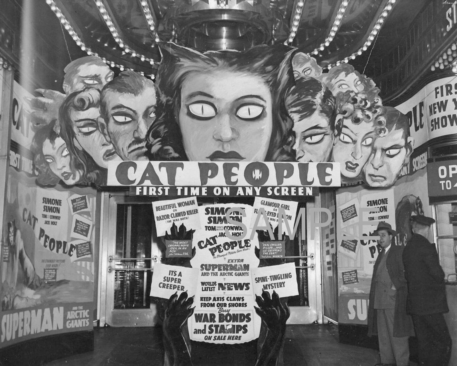 1942 RIALTO THEATER Opening of Jacques Tourneur\'s Movie CAT PEOPLE Photo (231-G)