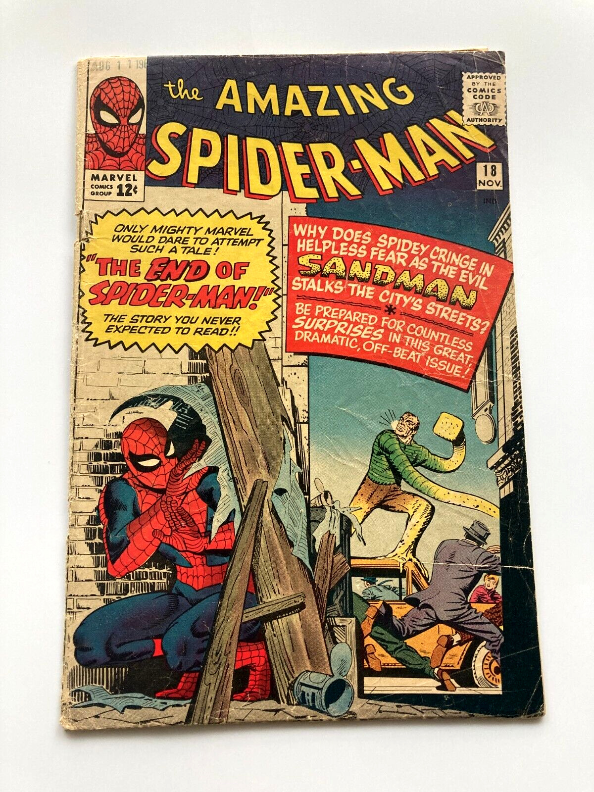 Amazing Spider-Man 18 1964 Solid Copy Sandman