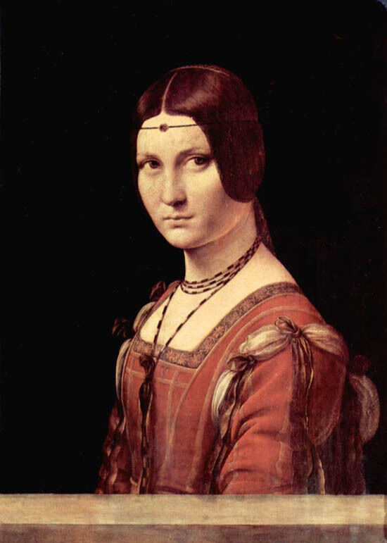 Dream-art Oil painting Leonardo da Vinci - Portrait of young lady by window art
