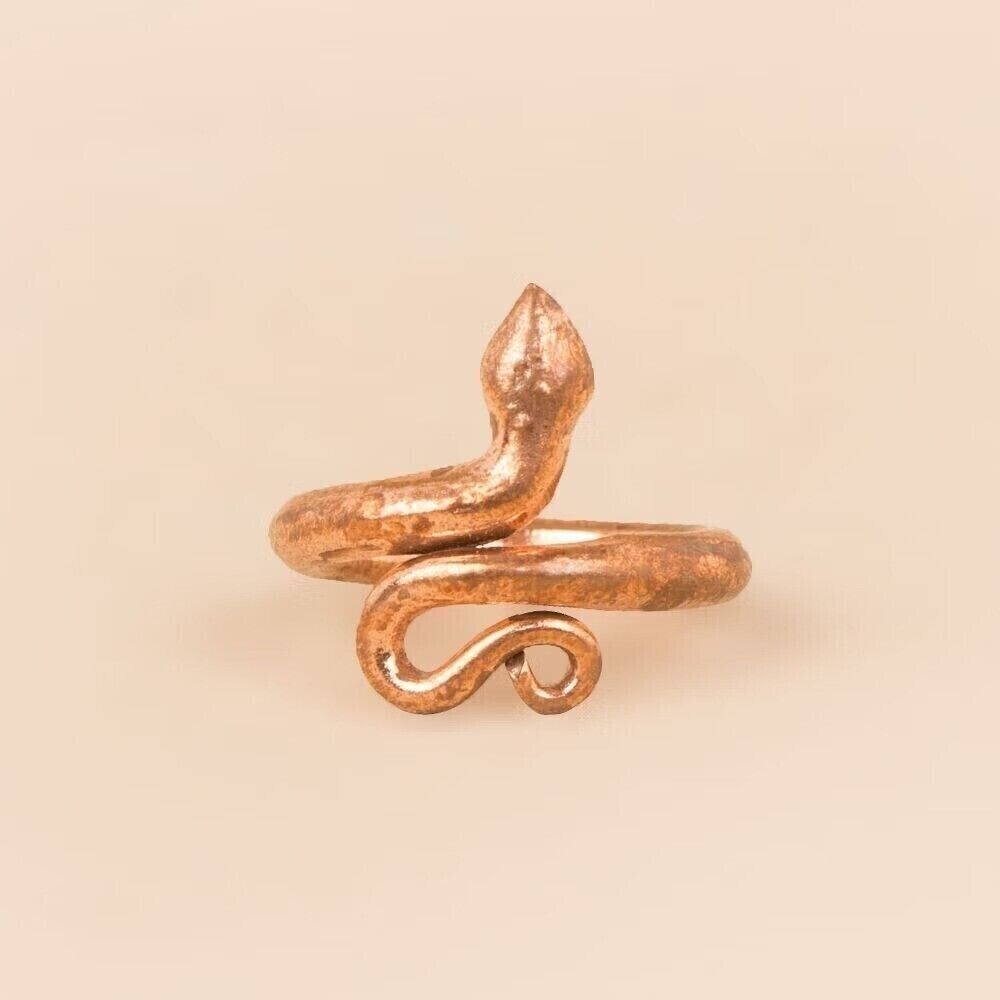 Isha Life Consecrated Copper Ring Sarpa Sutra Snake Rings Medium Size