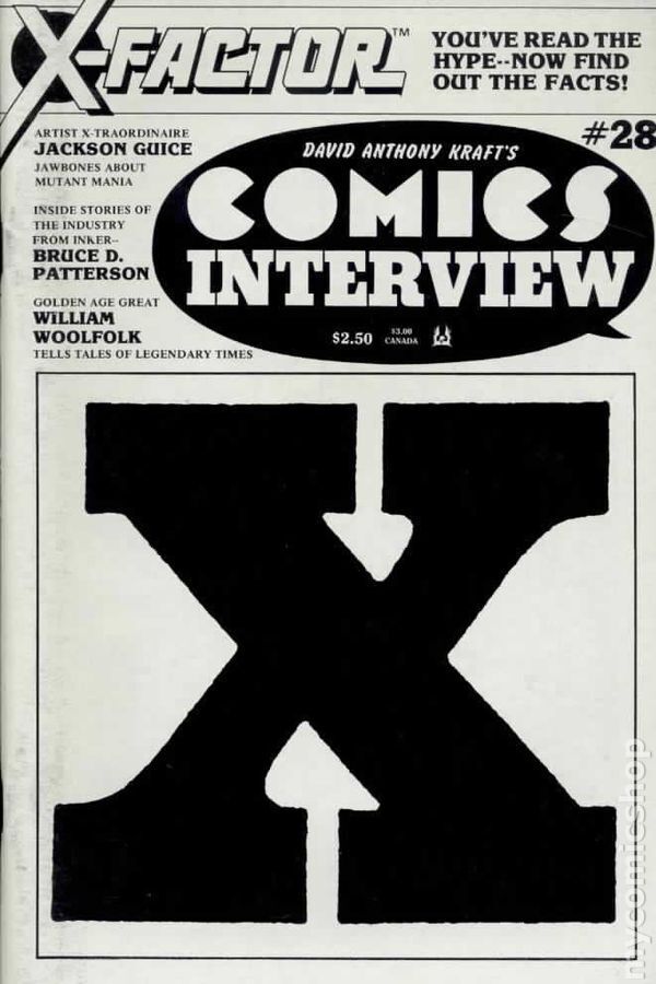 Comics Interview #28 VG+ 4.5 1985 Stock Image Low Grade