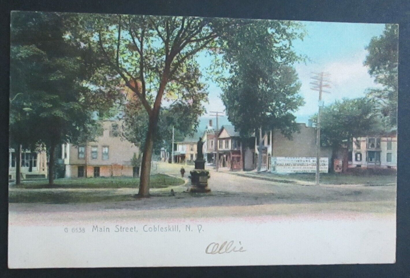 Main Street Cobleskill NY Unposted DB Postcard