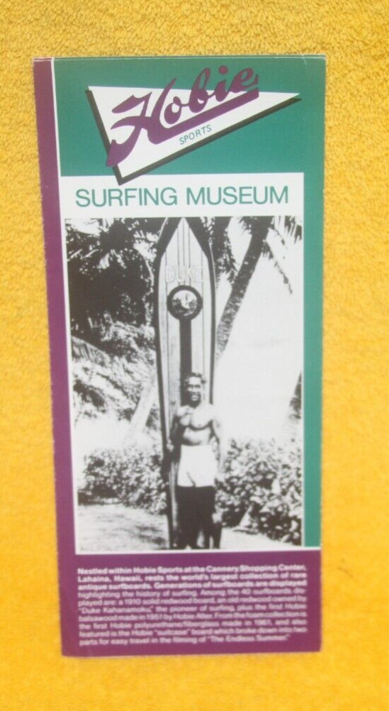 Vintage Hobie Sports Surfing Museum Lahaina Kona Hawaii Surf Boards Postcard