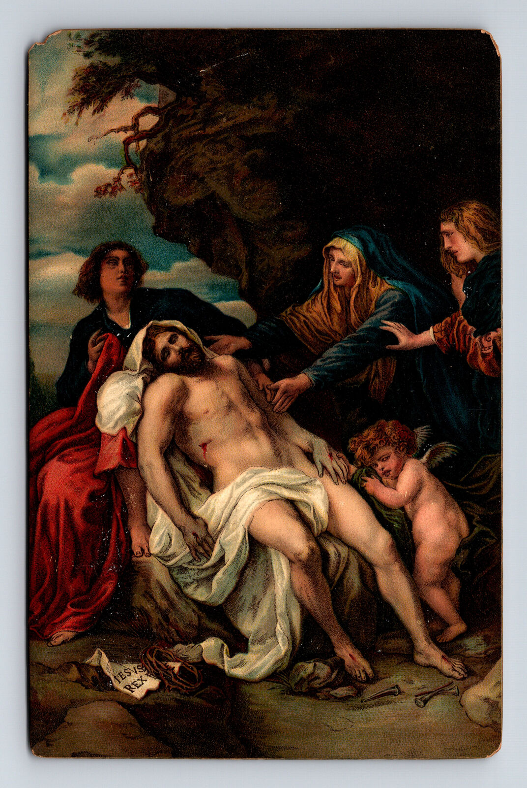 Stengel Deposition by Artist Van Dyck Christ No. 29737 Postcard