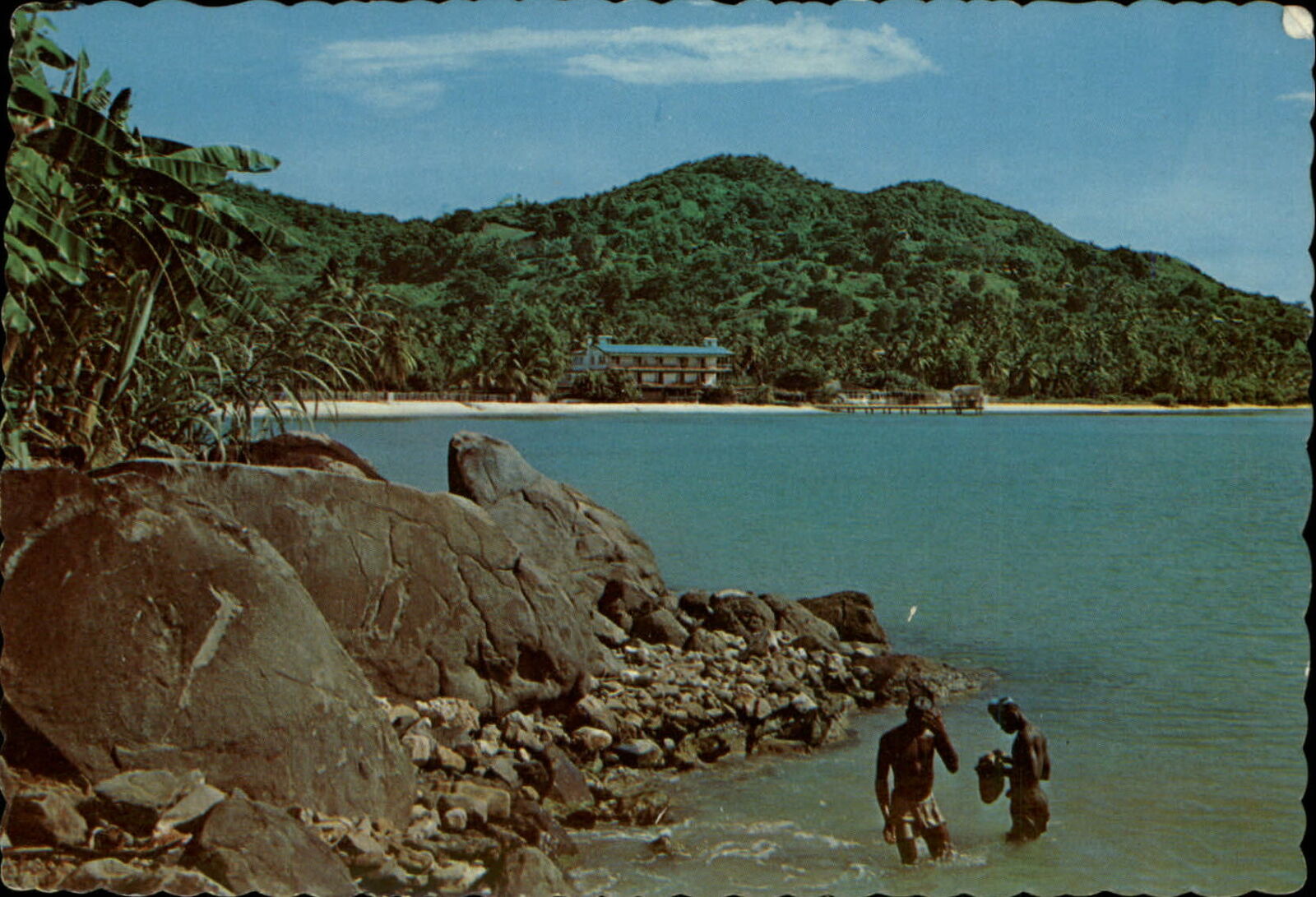 Grenada West Indies Grand Anse Beach vintage postcard sku013