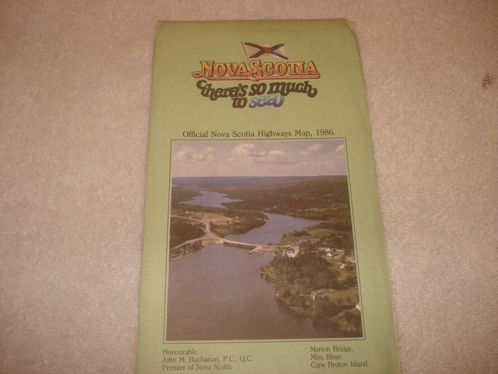 1986 Official Nova Scotia Highways Map