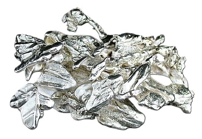 108.3 Grams 3.82 Ounce 2 2/5 x 1 2/3 Inch Casted Solid Silver Nugget EBS1373B