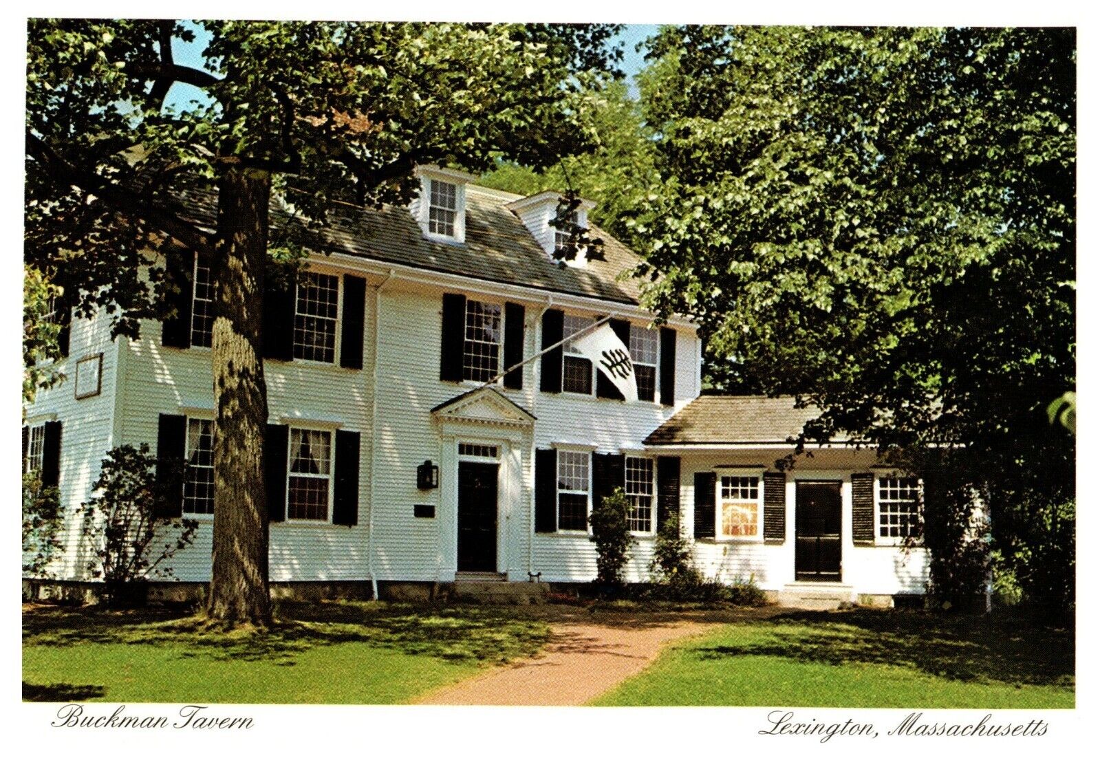 Buckman Tavern Lexington Massachusetts Postcard 