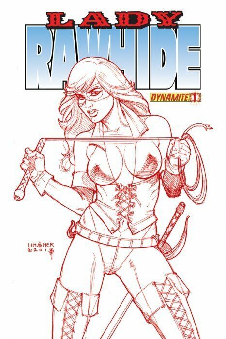 LADY RAWHIDE #1 JOSEPH MICHAEL LINSNER MARTIAN RED ULTRA-LIMITED COVER NM.