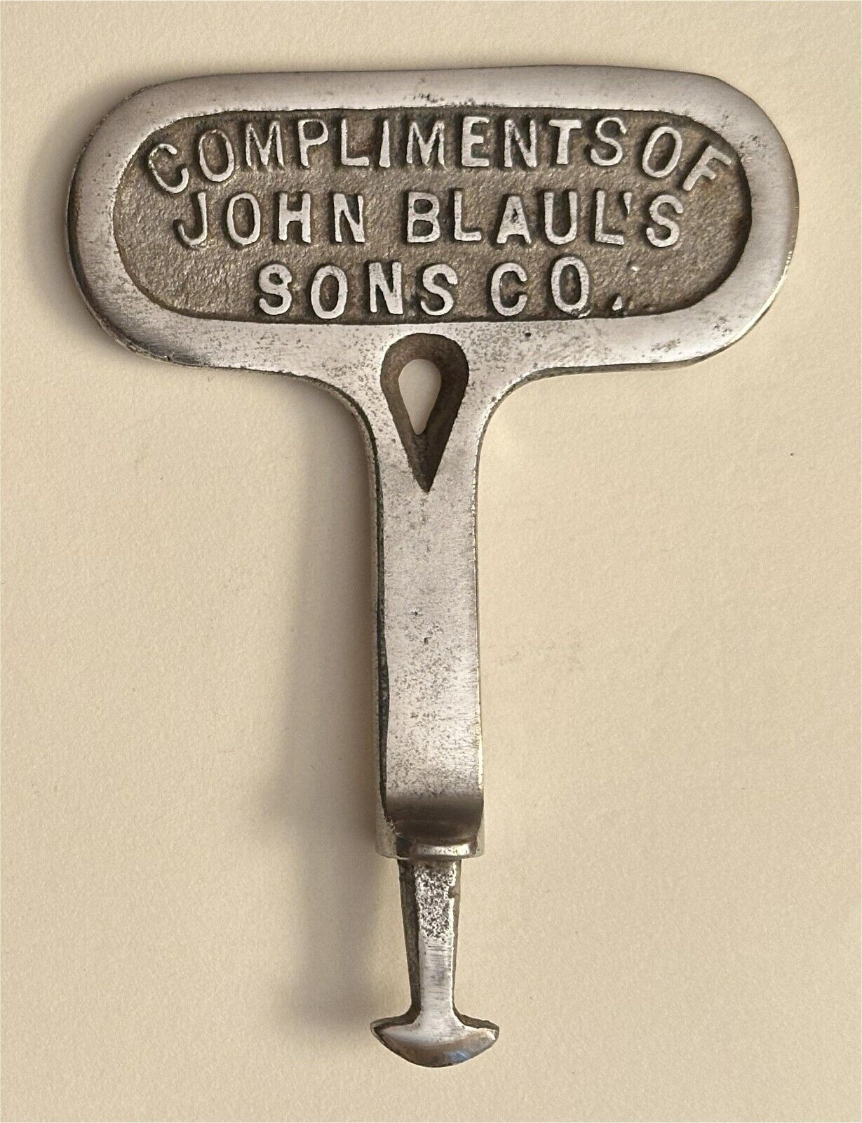 1910s John Blaul Sons Co Noxall Plug Tobacco Lifter Burlington IA Tobacco Lifter