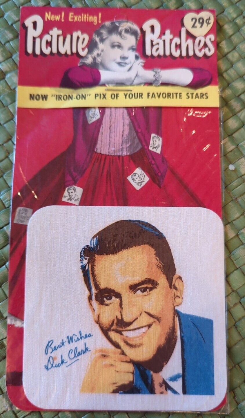 Dick Clark Vintage 1958 PATCH NOS Picture Patch American Bandstand. WOW 