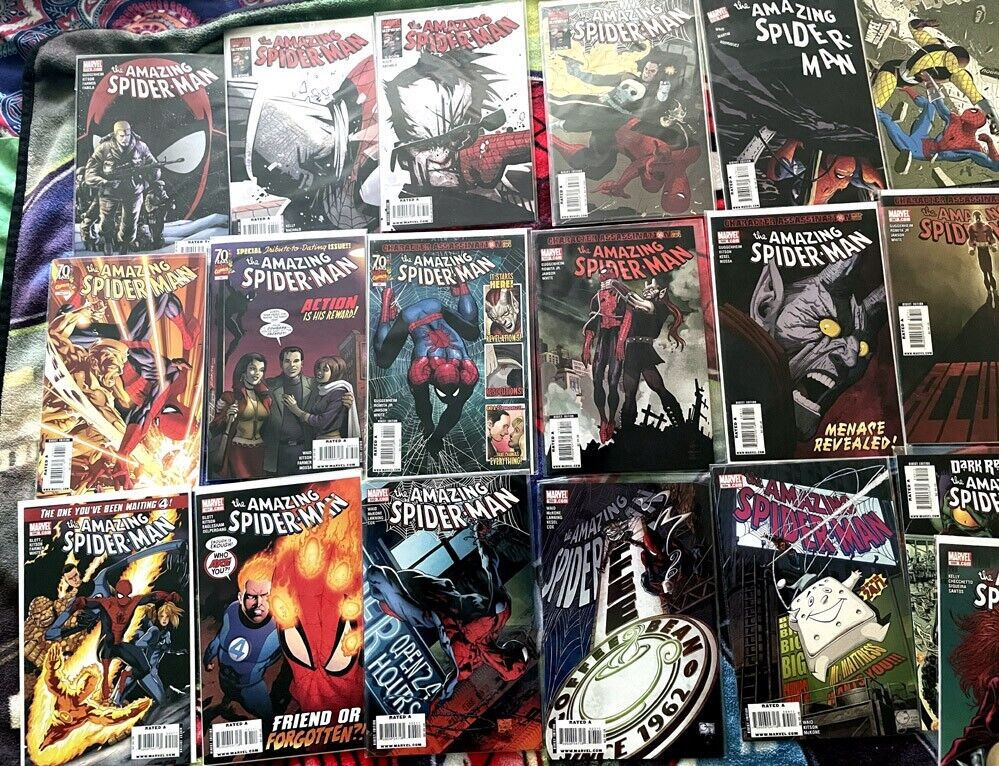 The Amazing Spider-Man #574-599 complete  run-American Son 1-4- 8 variants  NM